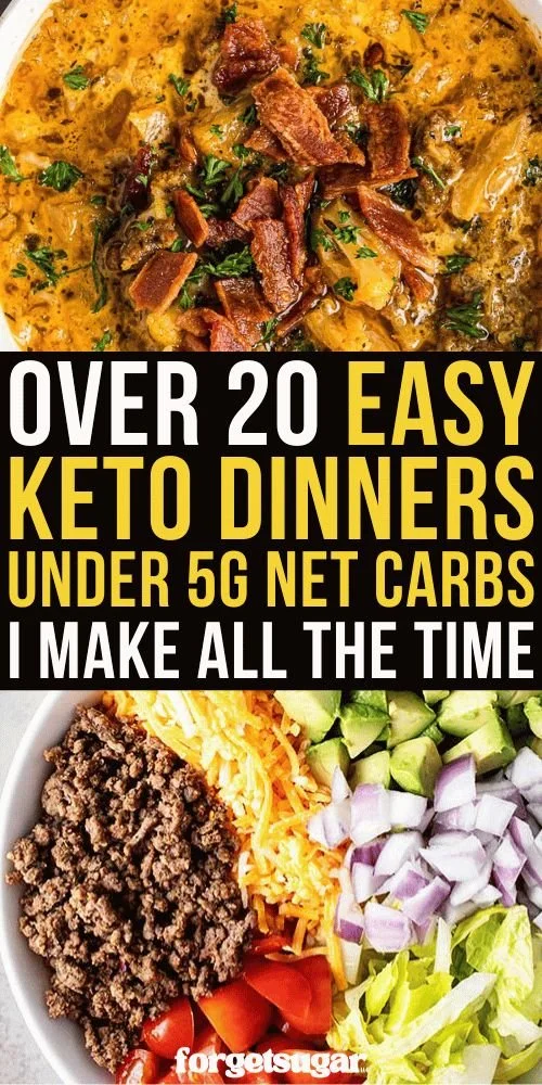 Delicious keto dinners under 5g net carbs for a healthy low-carb diet