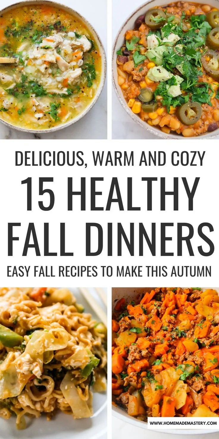 Healthy fall dinner recipes for cozy autumn meals