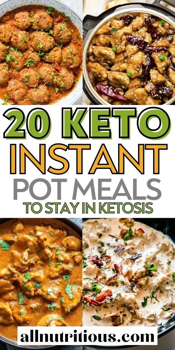 20 Quick Ketogenic Instant Pot Recipes for delicious low-carb meals