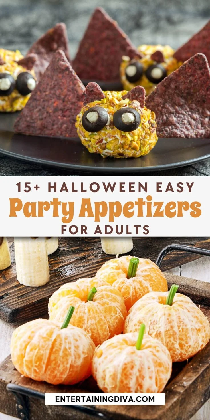 Spooky Halloween finger foods appetizers for adult parties