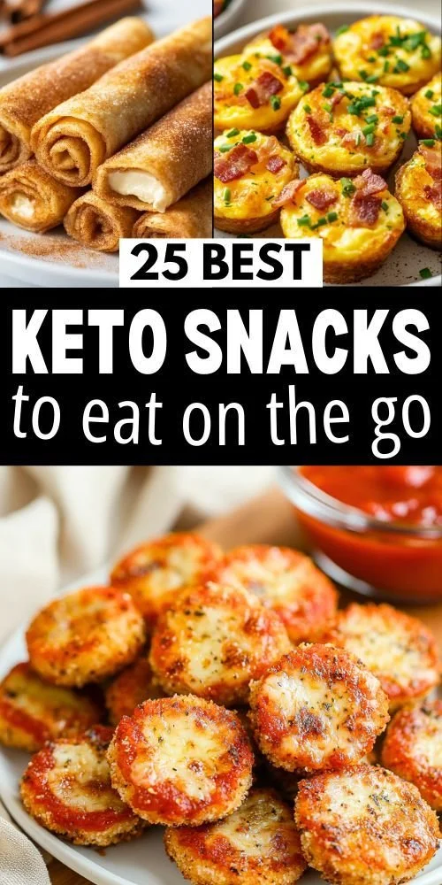 Selection of keto snacks perfect for on-the-go munching