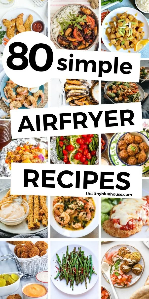 Delicious spread of popular air fryer recipes for easy meal preparation