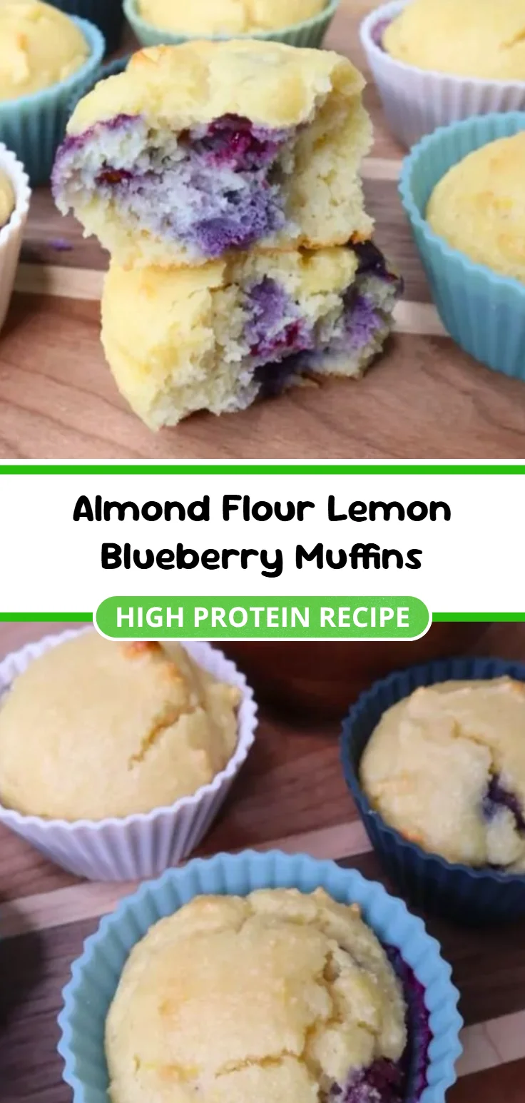 Almond Flour Lemon Blueberry Muffins