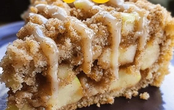 Delicious Apple Crumb Cake with a buttery crumb topping and fresh apples