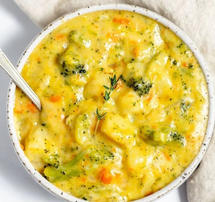 Broccoli Potato Cheese Soup Recipe