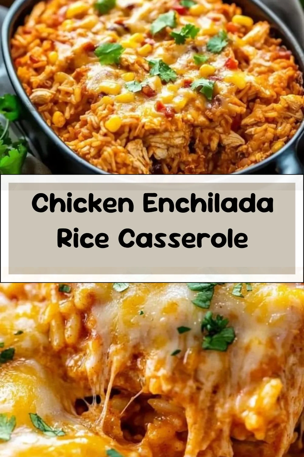 Chicken Enchilada Rice Casserole
