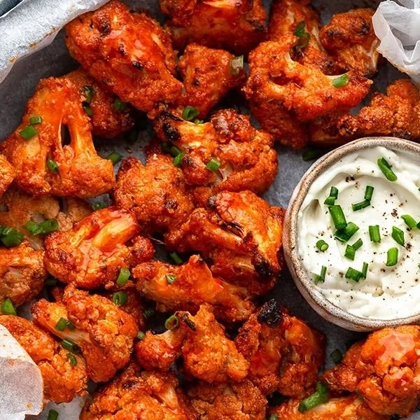 Crispy Buffalo Cauliflower Wings