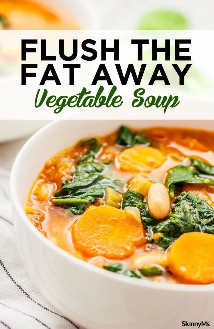 Healthy vegetable soup recipe for flat belly diet