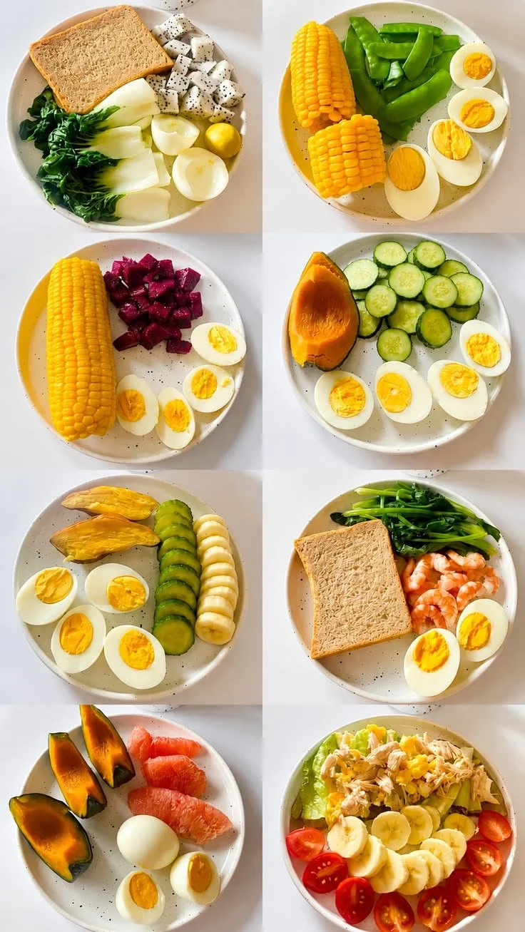 Aesthetic meal prep ideas featuring healthy, clean eating and weight loss recipes.