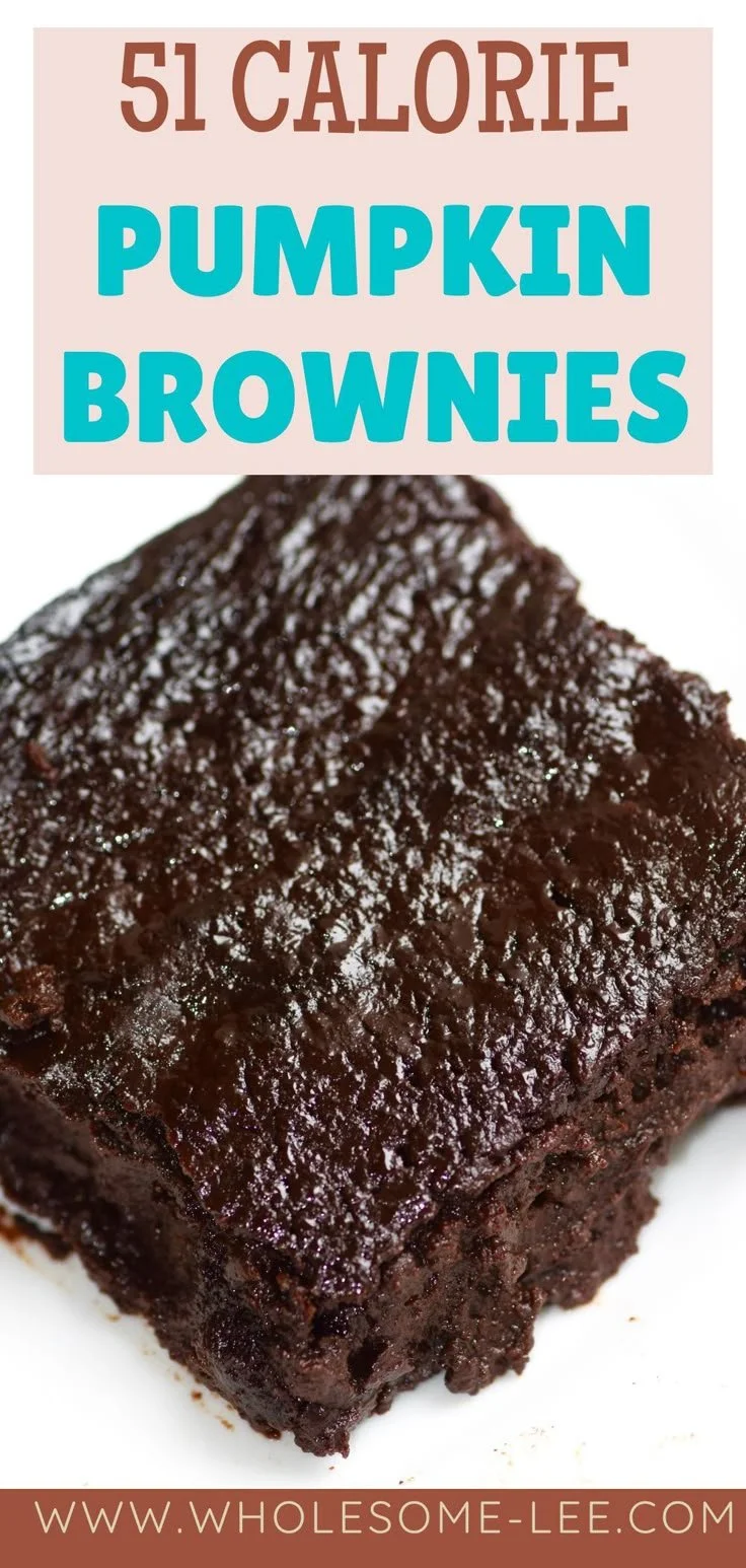 Healthy pumpkin brownies recipe from Wholesome Lee featuring wholesome ingredients