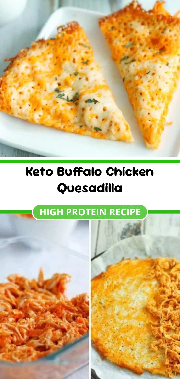 Keto Buffalo Chicken Quesadilla