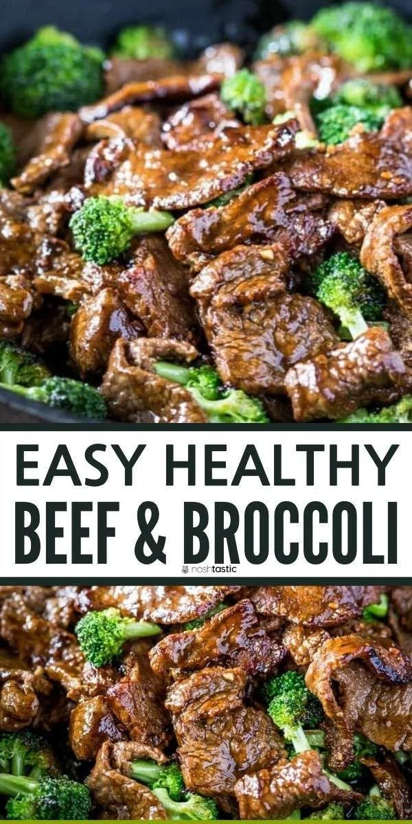 Keto Low Carb Beef and Broccoli dish served on a plate with vegetables.