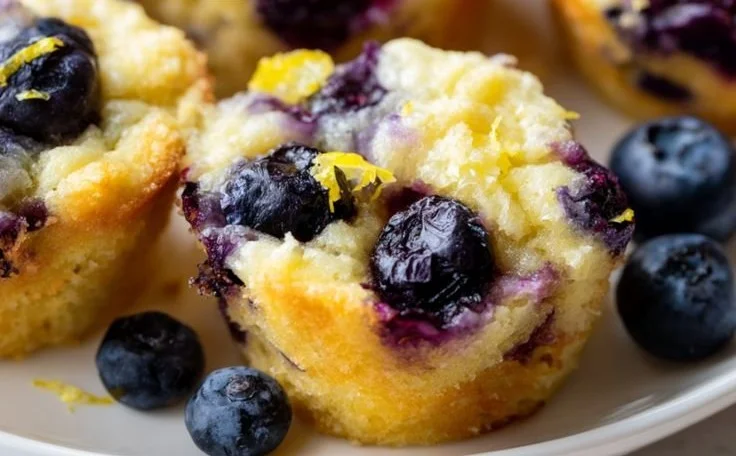 Lemon Blueberry Protein Bites for a healthy snack rich in protein