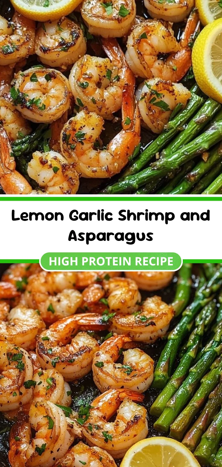 Lemon Garlic Shrimp and Asparagus
