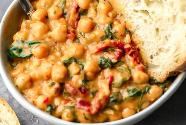 Delicious Marry Me Chickpeas dish served in a bowl, perfect for romantic dinners.