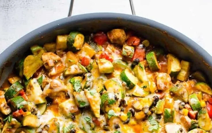 Mexican Chicken and Zucchini Skillet