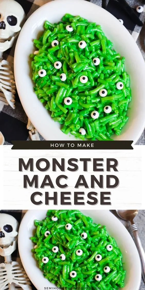 Delicious Monster Mac and Cheese topped with crispy bacon and melted cheese.