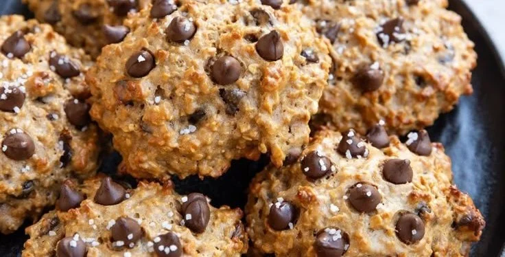 Delicious homemade Peanut Butter Protein Cookies on a plate.