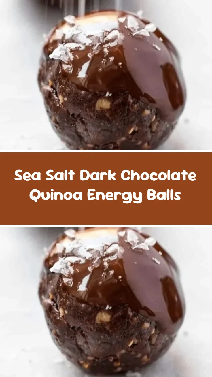 Sea Salt Dark Chocolate Quinoa Energy Balls
