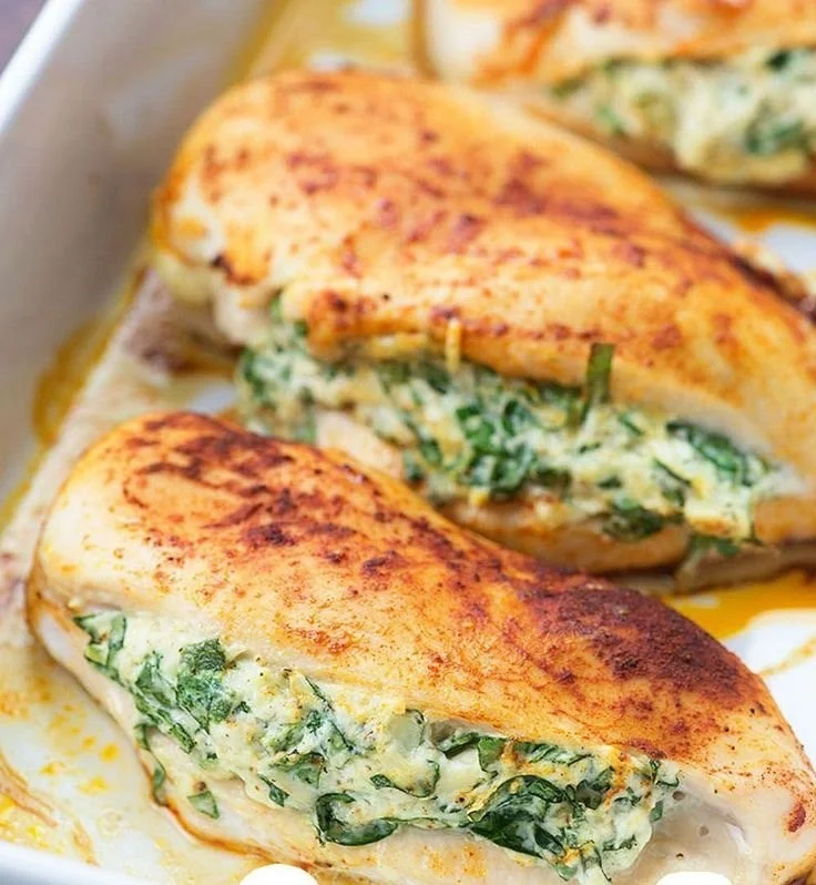 Spinach Stuffed Chicken Breasts