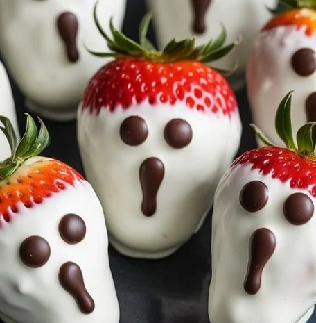 Spooky Ghost Strawberries