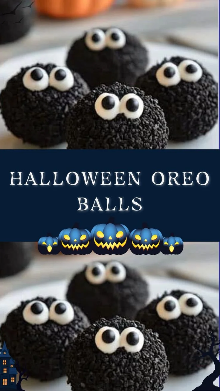 Spooky Halloween Oreo Balls – delicious no-bake treats for Halloween parties