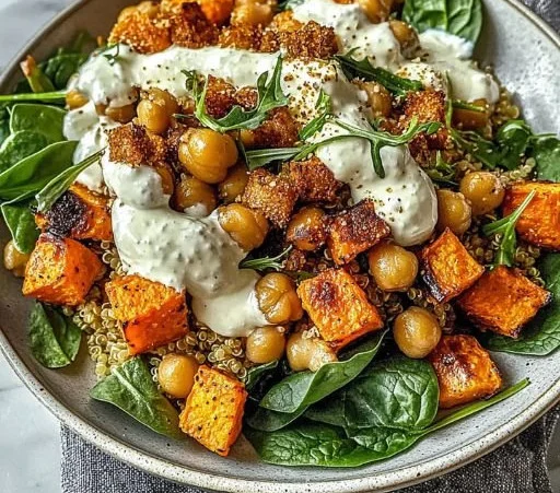 Colorful anti-inflammatory glow bowl filled with healthy ingredients