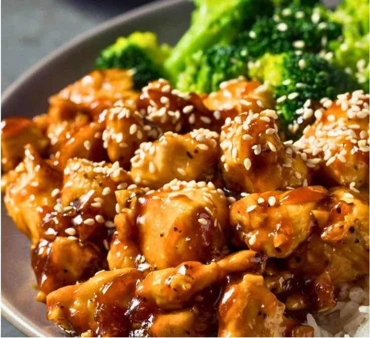Delicious crockpot teriyaki chicken in a bowl with no watery sauce