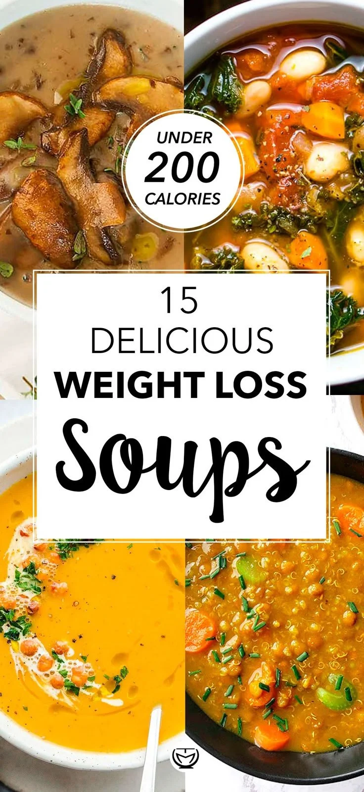 Healthy weight loss soups under 200 calories per serving