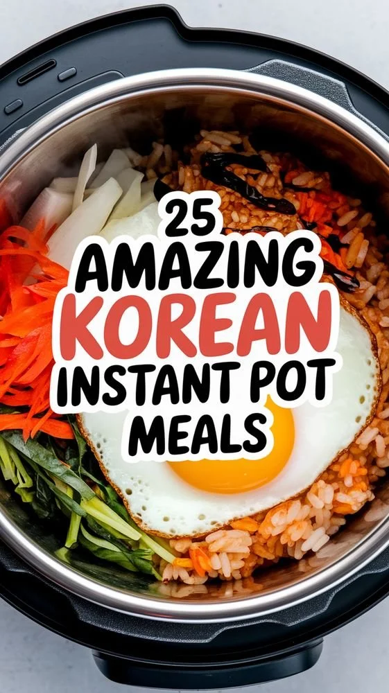 Delicious Korean Instant Pot meals displayed on a table
