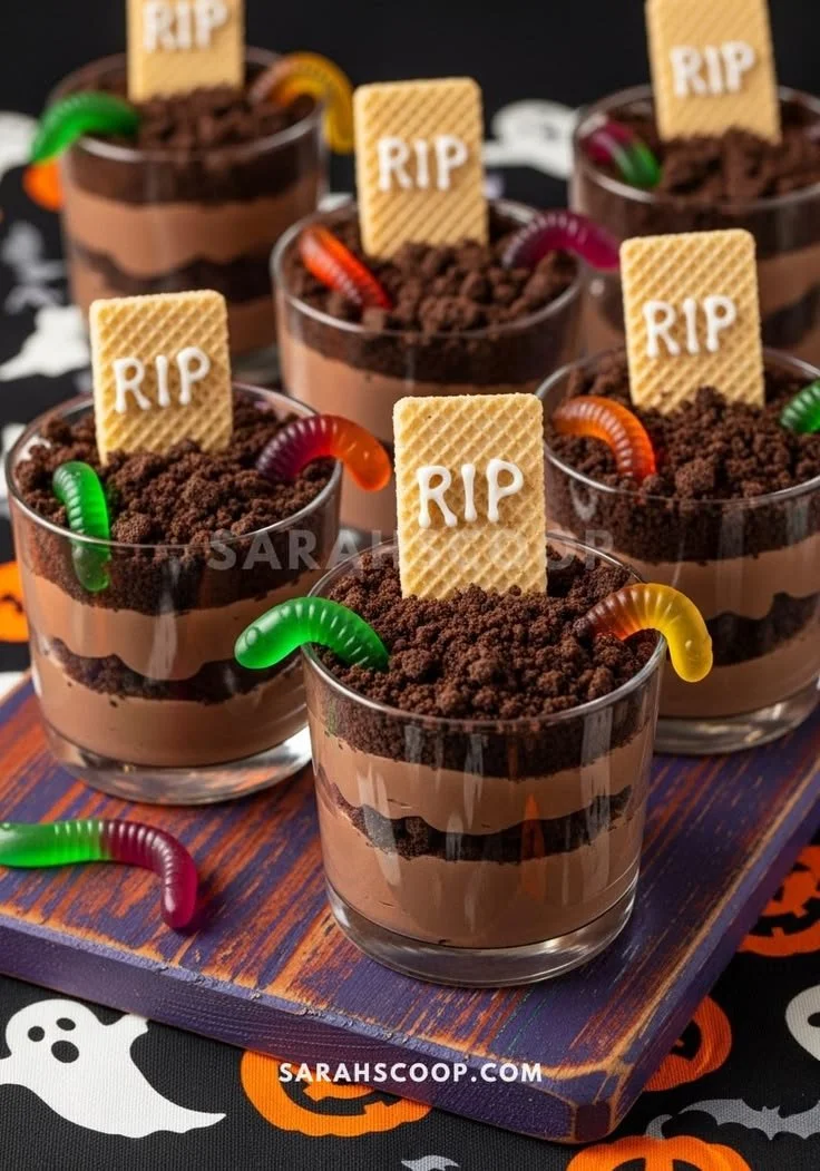 Spooky Halloween food ideas including snacks and treats for festive celebrations.