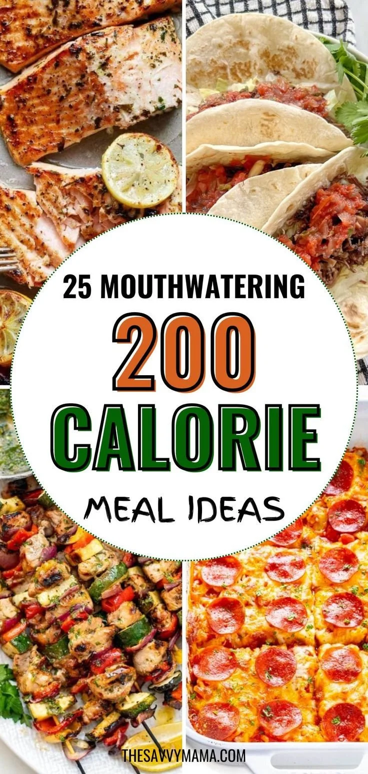 Healthy 200 calorie meal ideas with delicious recipes
