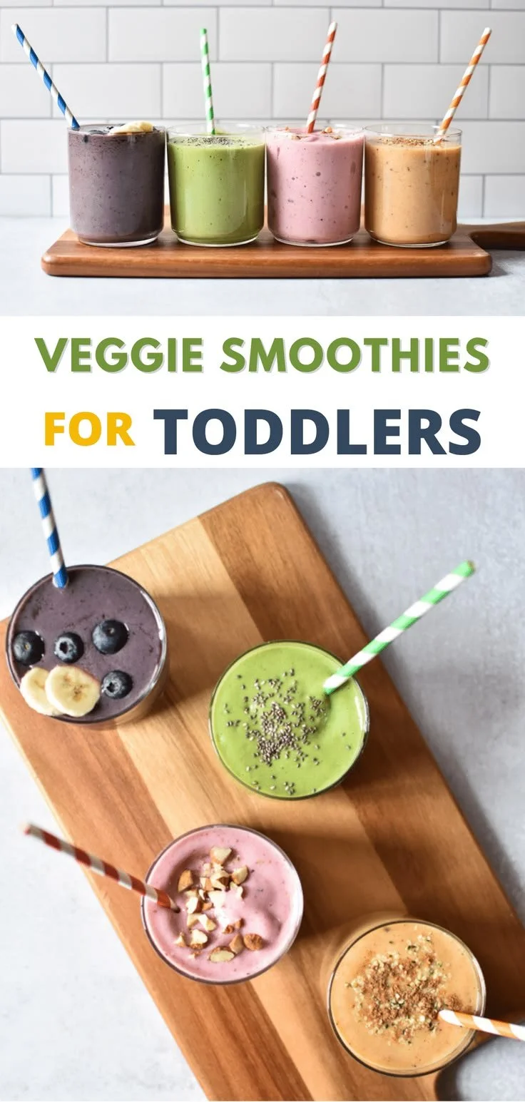 Healthy veggie smoothies for toddlers, easy to make and nutritious