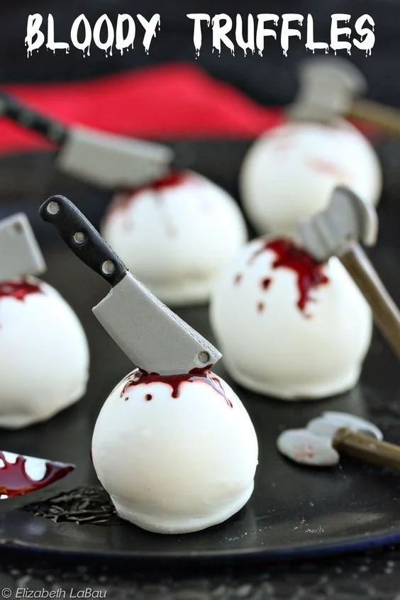 A variety of easy Halloween treats including spooky cupcakes and cookies.