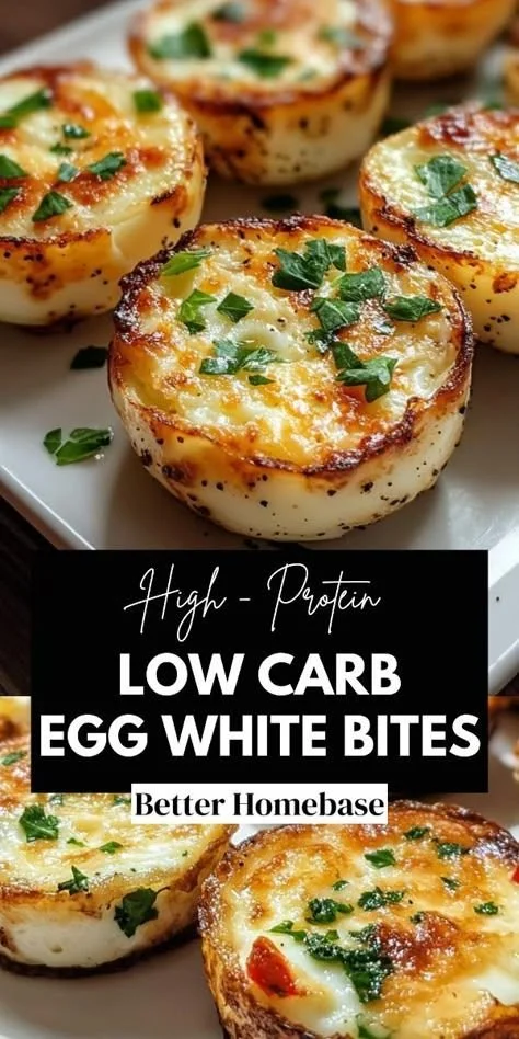 Delicious high protein egg white bites for a nutritious snack