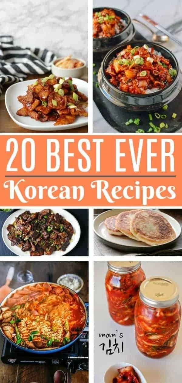 A spread of delicious Korean recipes including cold dishes and homemade favorites.