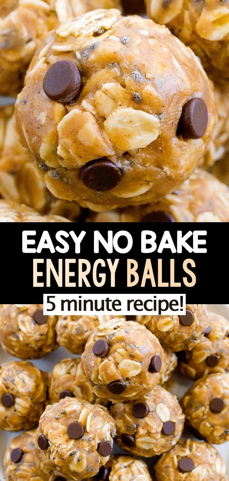 Homemade no-bake energy balls packed with healthy ingredients.