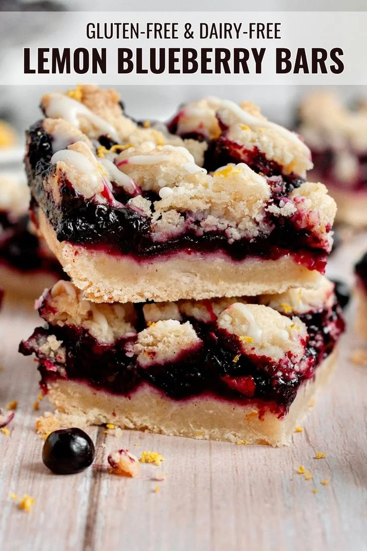 Delicious lemon blueberry bars with a zesty lemon flavor and juicy blueberries
